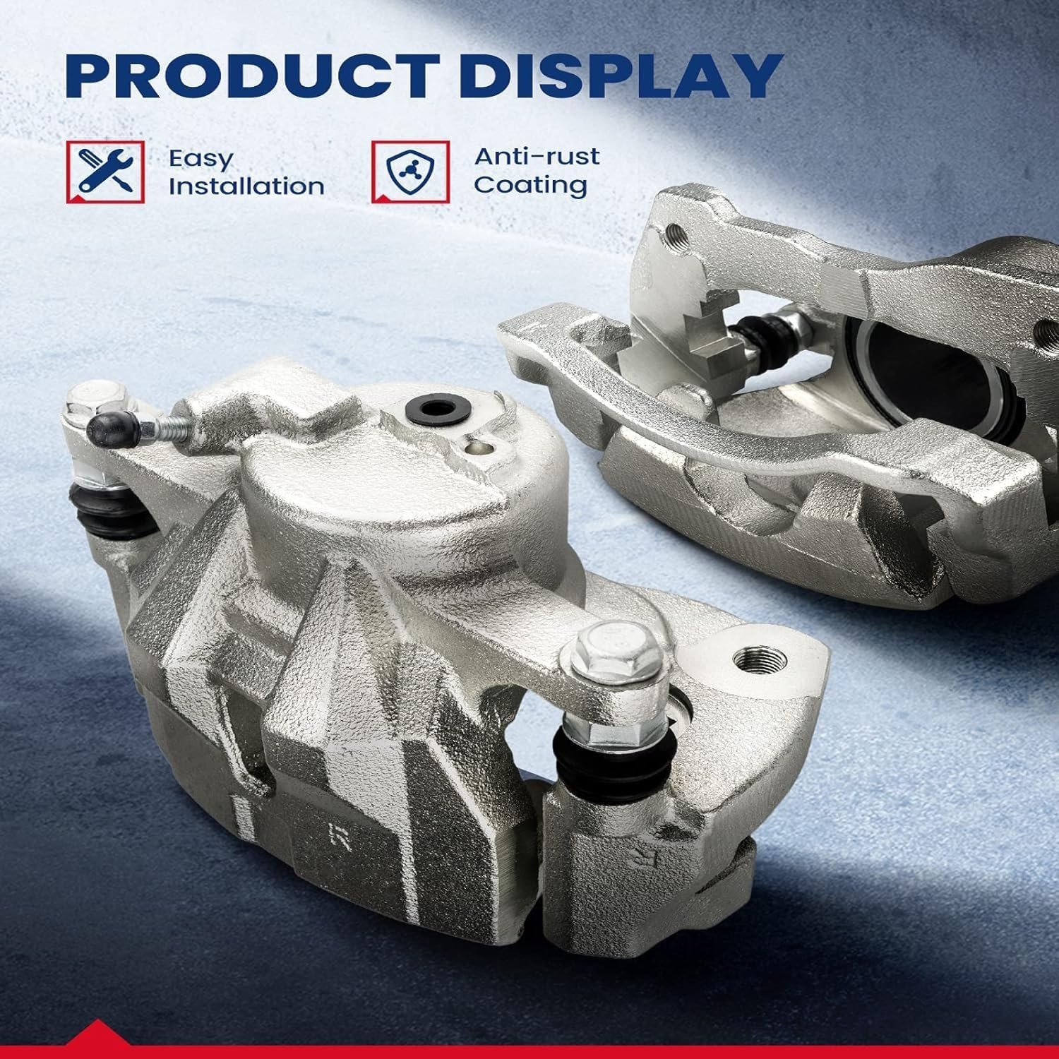 Brake Caliper Compatible with Ram 1500 2011-2018, Dodge 18B4836+18B4837 Rear