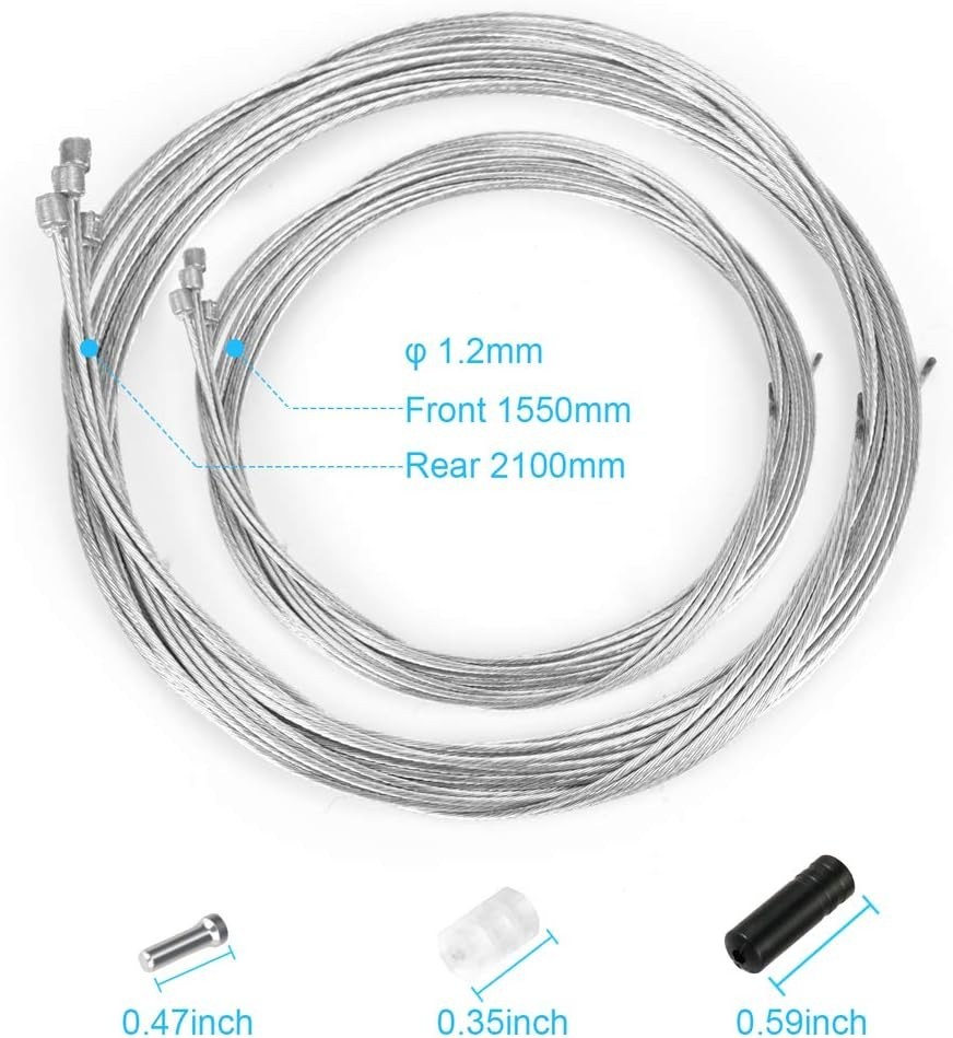10PCS Bike Shift Cable, Professional Bicycle Shift Wire Kit for Mountain and…