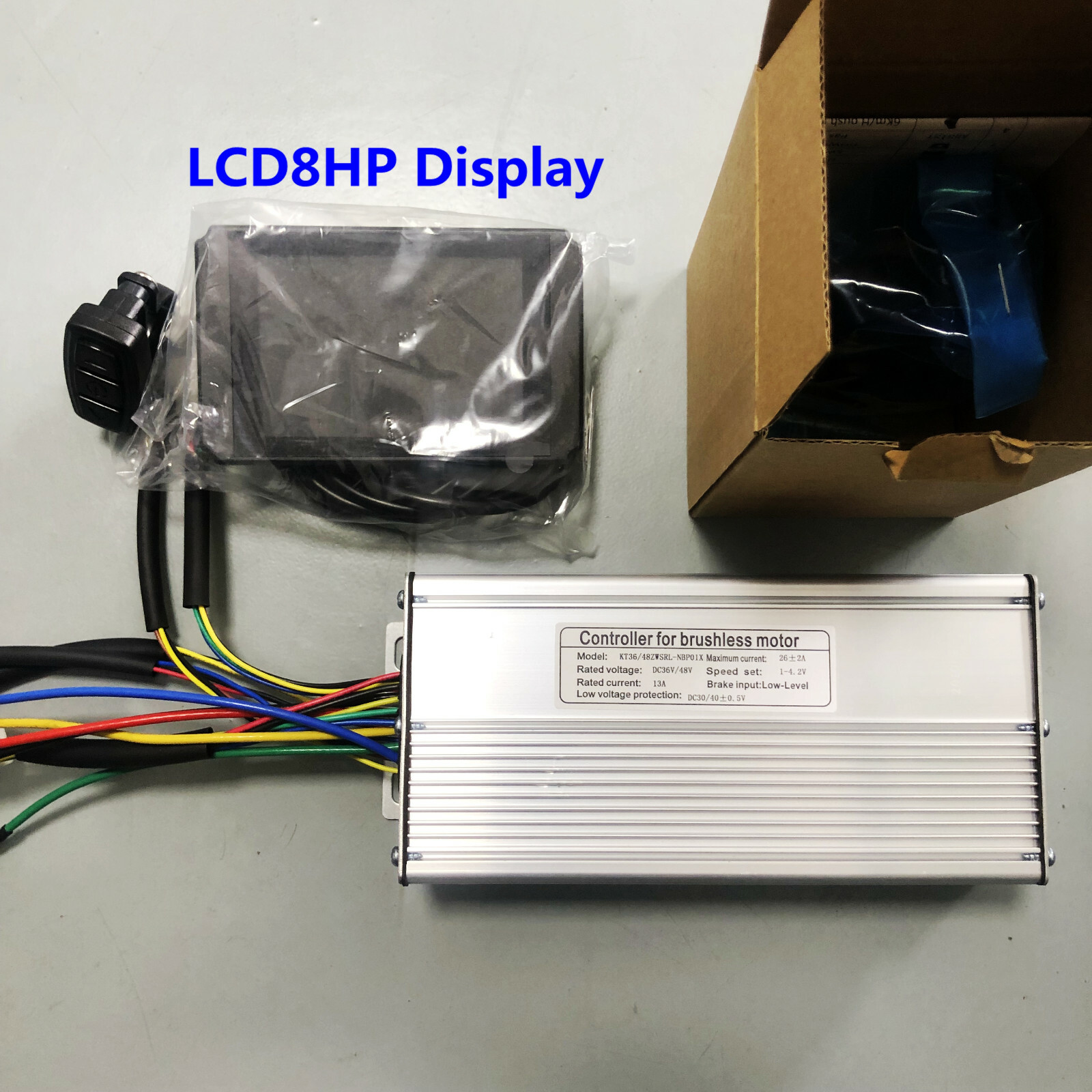 36V/48V 26A KT E-bike Brushless DC Motor Controller +KT-LCD8H/KT-LCD3 Display