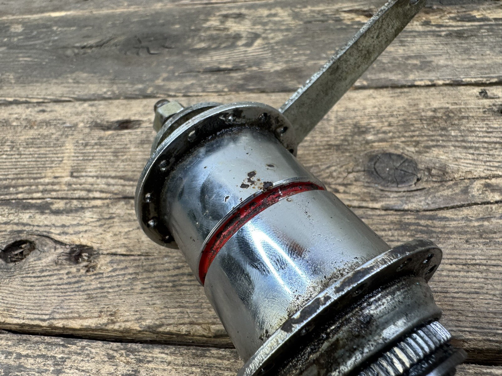 Bendix Red Stripe 28h Coaster Brake Rear Hub Vintge
