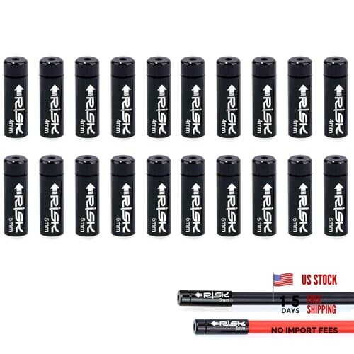 5mm and 4mm Aluminum Alloy Bike Brake Shifter Cable Housing End Caps, Alloy
