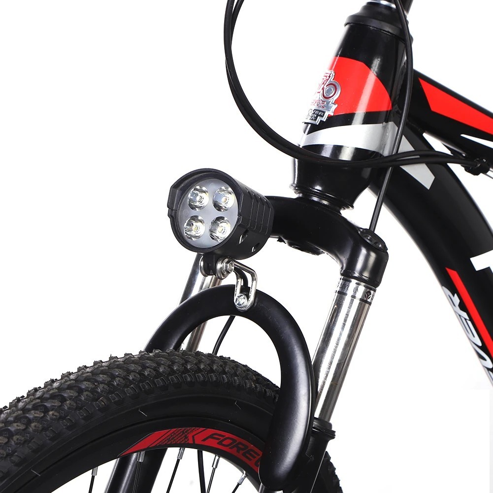 1PC 2 in 1 Headlight Front Light Led Lamp Horn for Bicycle E-Bike Electric US++