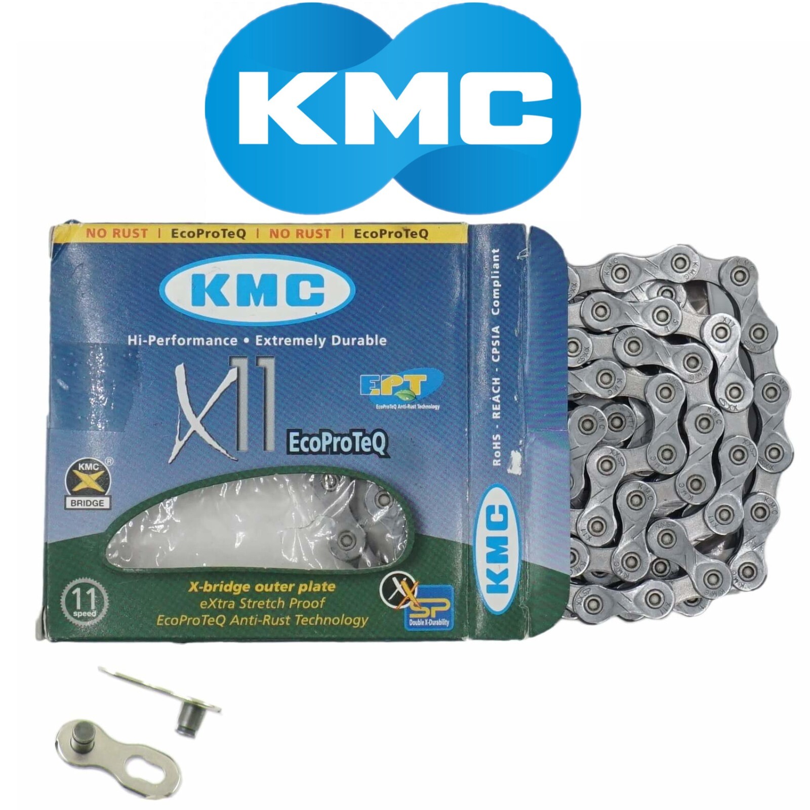 KMC X11 EPT Eco ProTeq 11 Speed Bike NO RUST Stretch Proof Chain