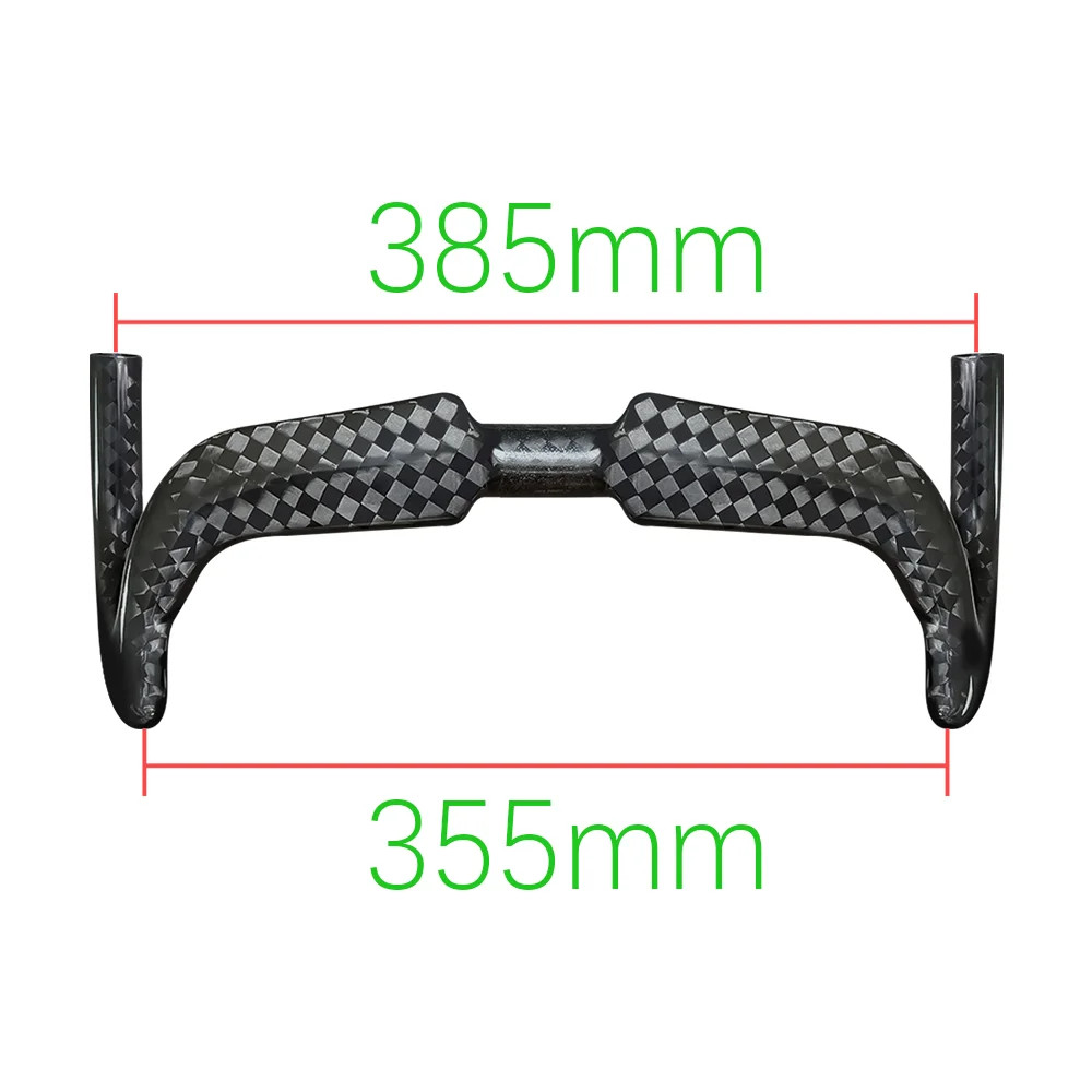 Carbon Track Bicycle Handlebar Fixed Bike drop bar Length: 325/345/365/385/405MM