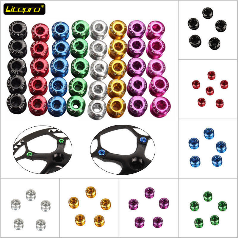 Litepro Bike Chainring Bolts AL7075 Single/Double/Triple Speed Chainwheel Screw