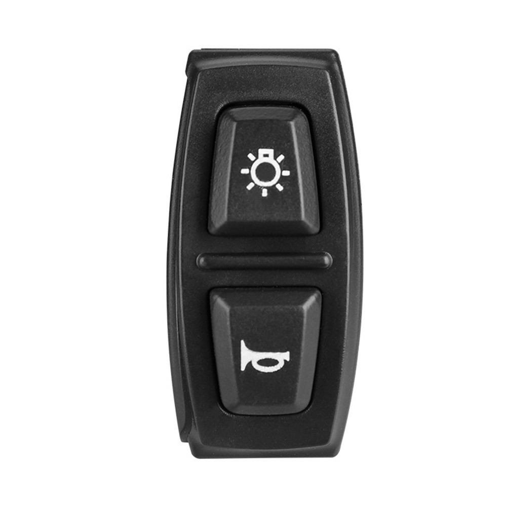 Electric Bike Switch Button 2in1 for Headlight and Speaker 3pin Black ABS