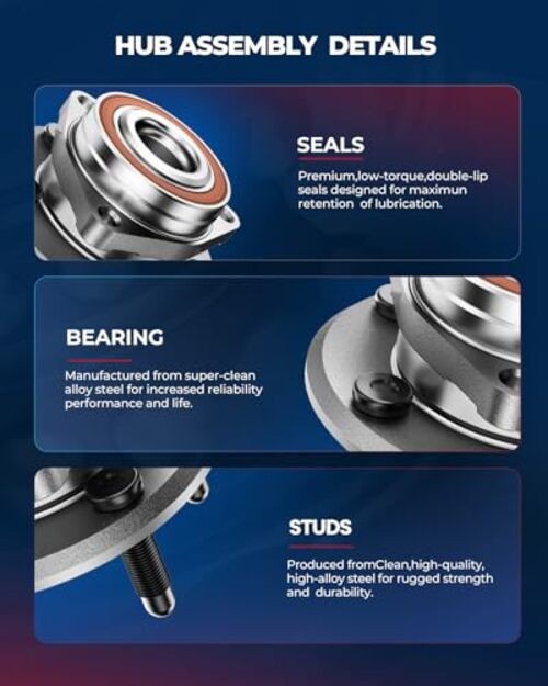 513188 1PCS Front Wheel Hub Bearing Compatible with 2002-2009 513188*1