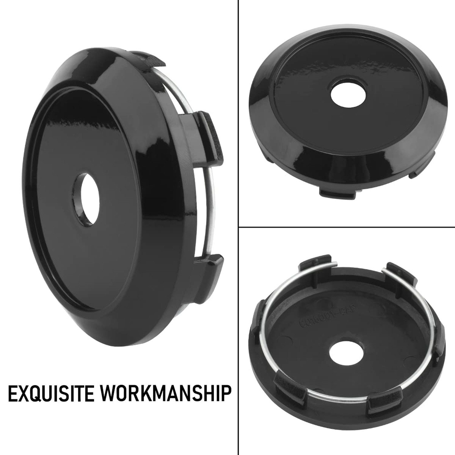 Rhinotuning 4pcs 68mm Wheel Hub Center Caps Black for RPF1 Wheel Rims #44742-…