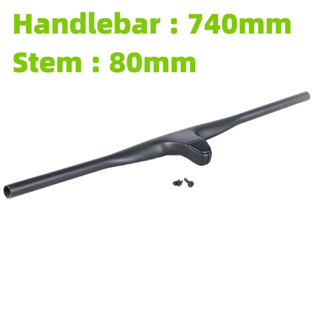 Carbon Mtb Bicycle Integrated Handlebars 740mm with 50/60/70/80/90mm Stem 28.6mm