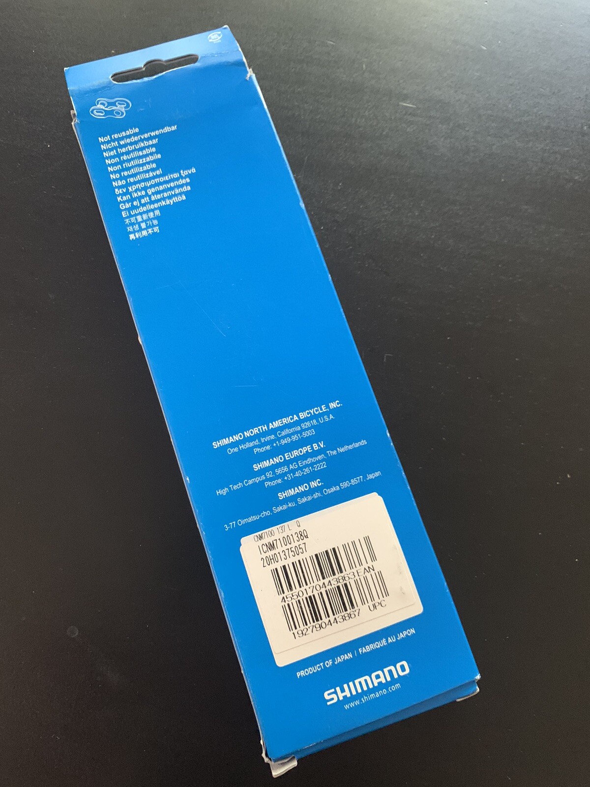 Shimano SLX CN-M7100 12-Speed MTB Bicycle Chain.