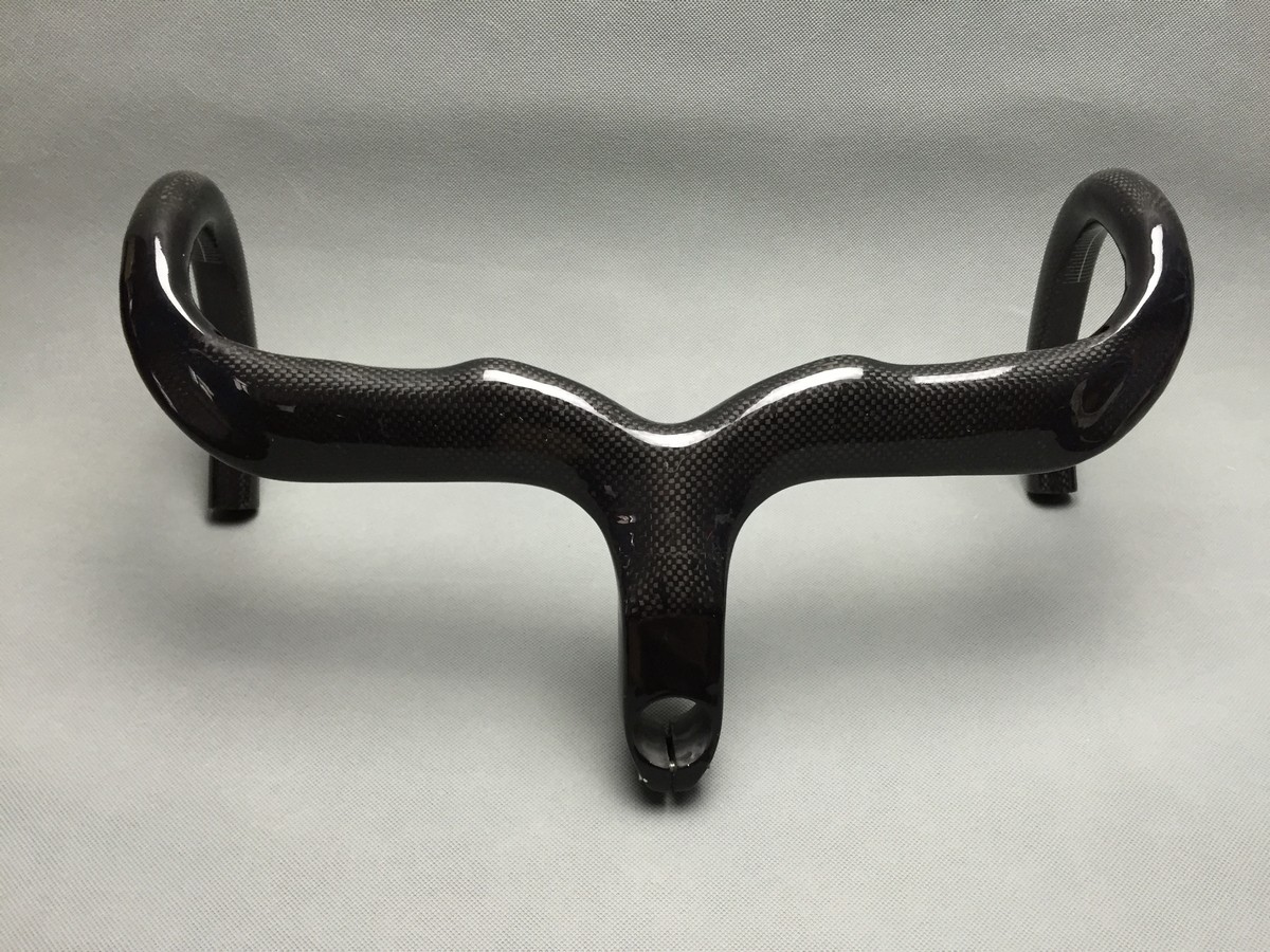 400/420/440mm Cycling Integrated Handlebar Stem Carbon Fiber Road Bike Drop Bar