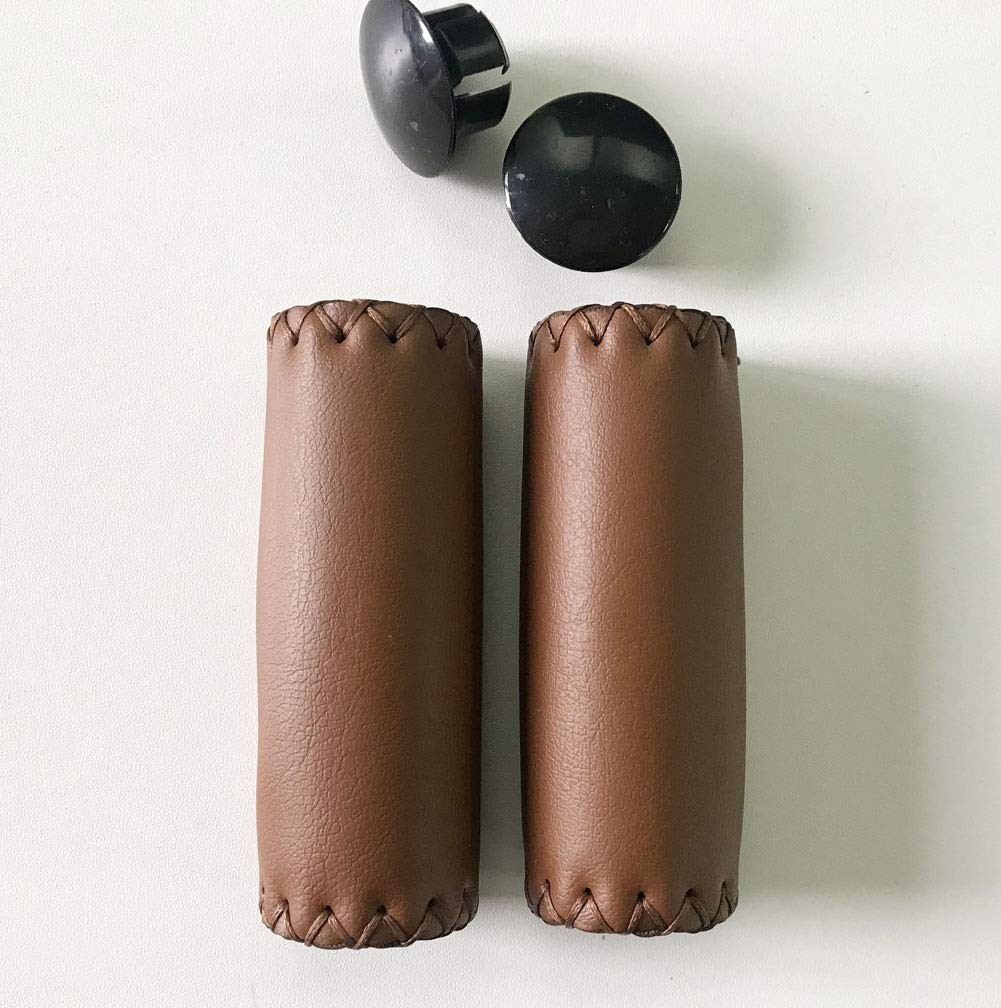 Leather Bicycle Handlebar Grips Bike Handle Covers for Cycling MTB Road Bike