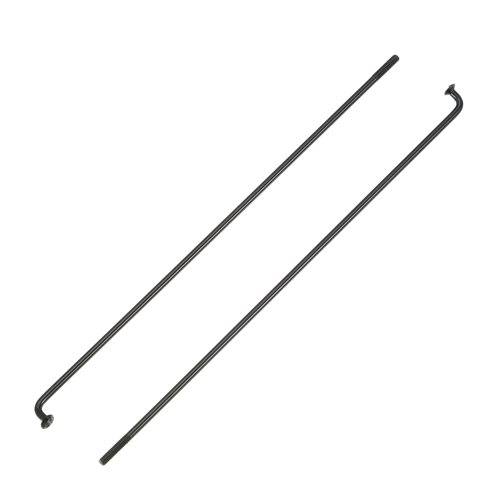 40Pcs 14G J Bend 136mm x 2mm Bike Bicycle Spokes with Nipples Steel Black