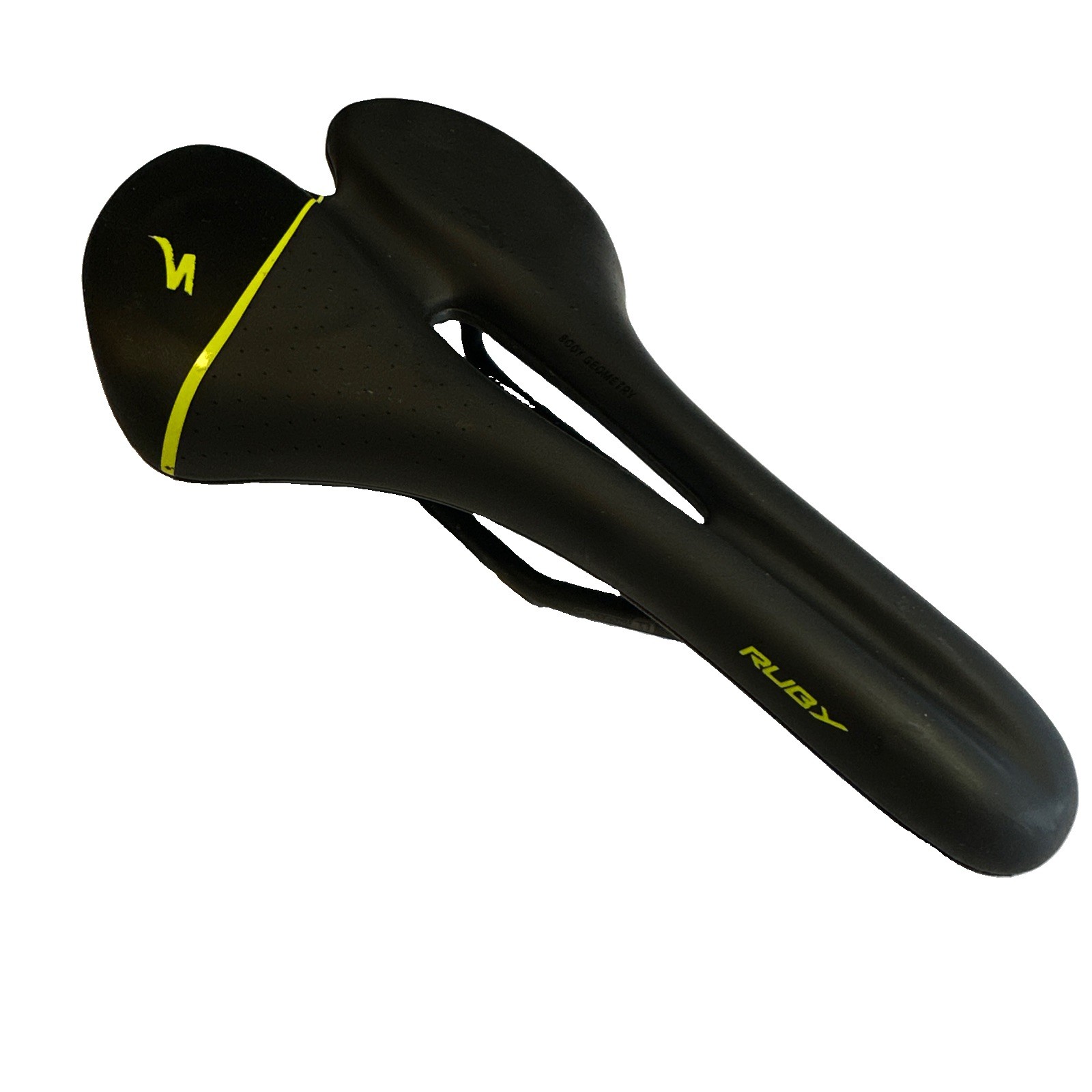 Specialized Body Geometry Ruby 155mm Bike Saddle Seat Black and Yellow VL-1808