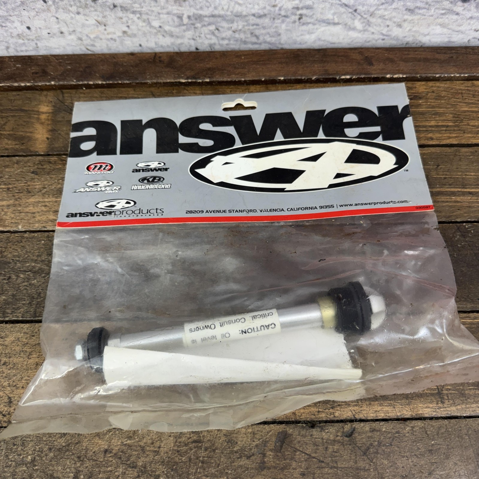 Vintage Answer Manitou SX R 00 Upper Shaft Assembly Suspension Fork 85-9113