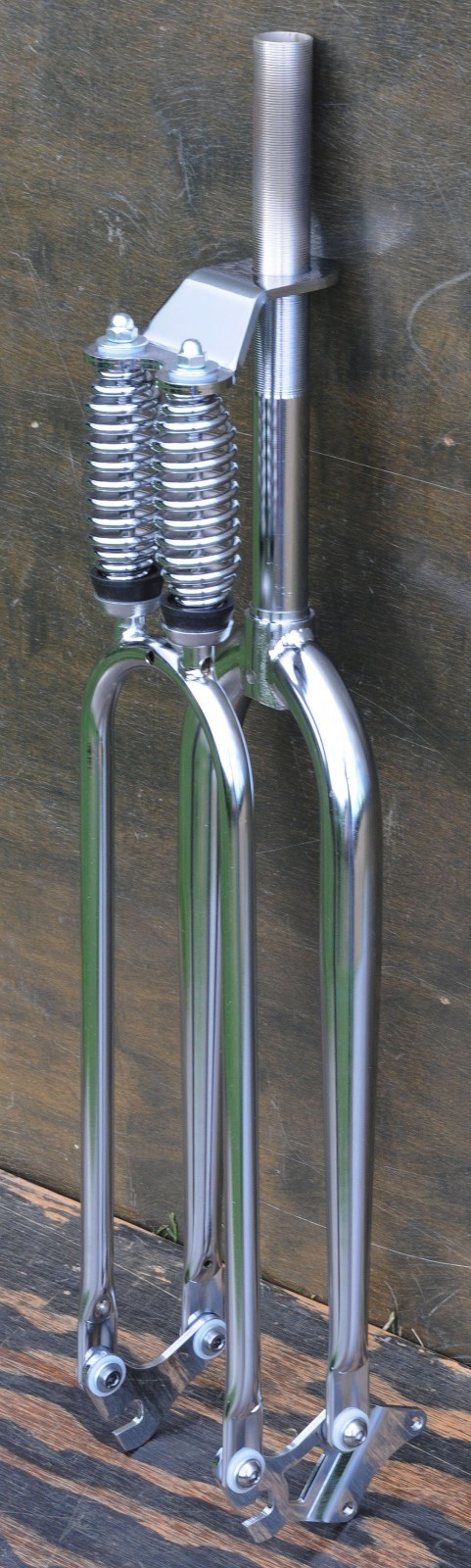 26″ Cruiser Bicycle Chrome DUAL SPRINGER FORK RatRod Chopper Vintage Monark Bike
