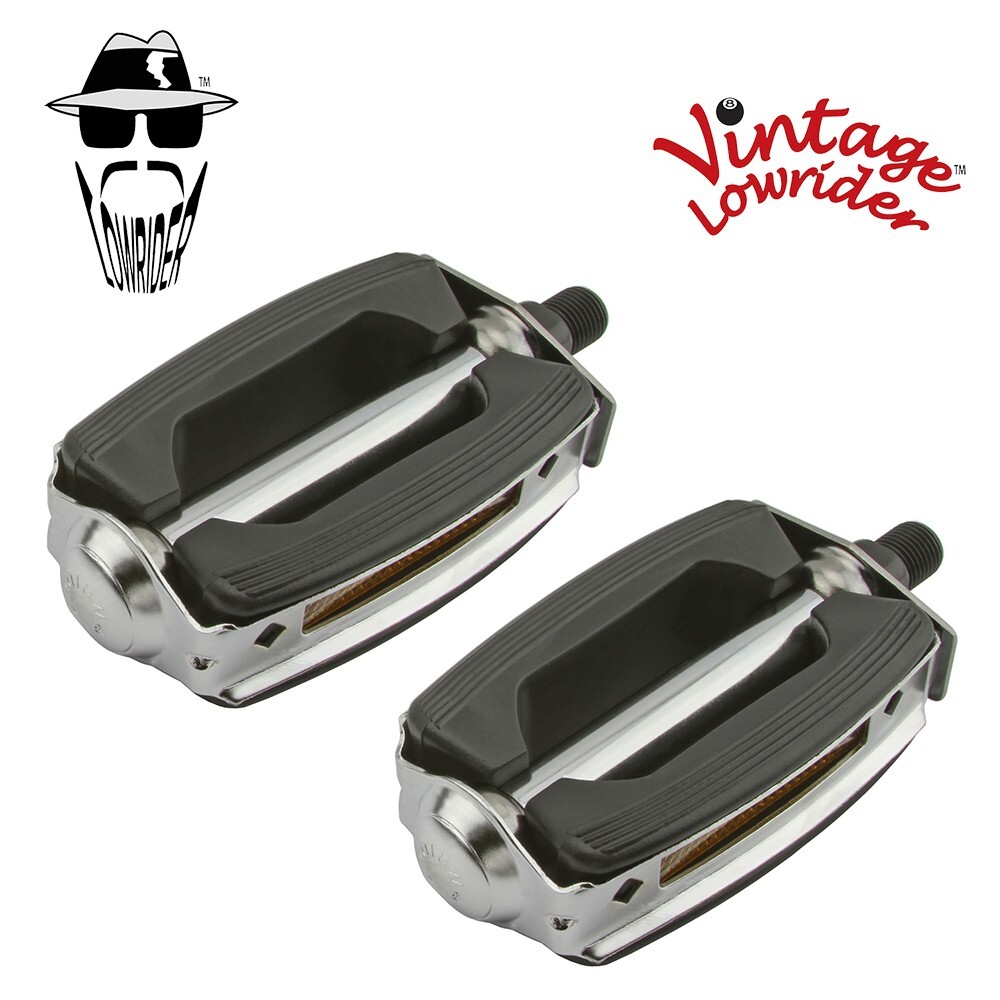 BLACK/CHROME SCHWINN STINGRAY KRATE BIKE BOW STYLE PEDAL CRUISER BICYCLE 1/2″