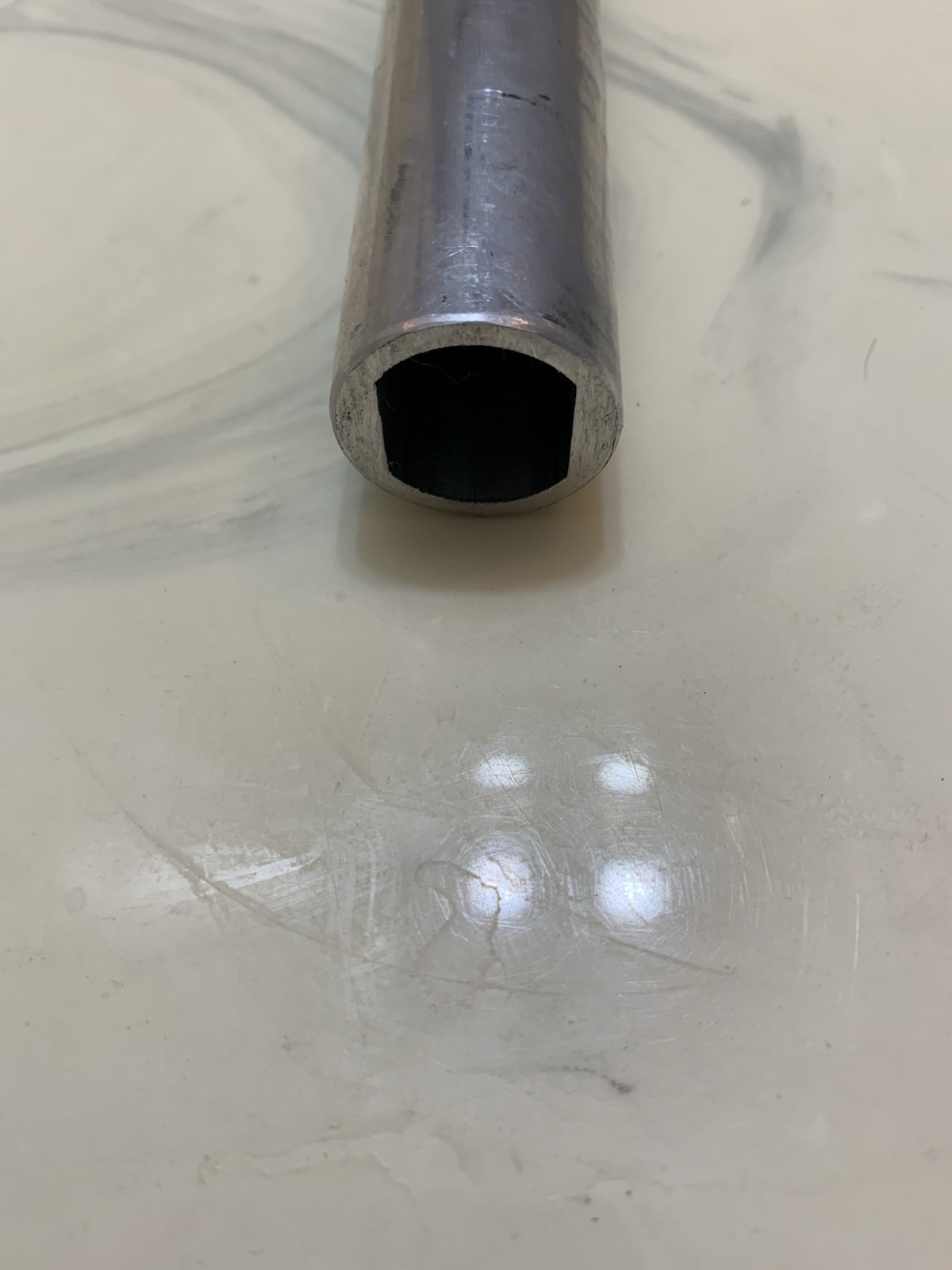 Vtg 1990s 27.2 American Classic Seatpost 20mm Setback Silver/Black 255mm Tilt