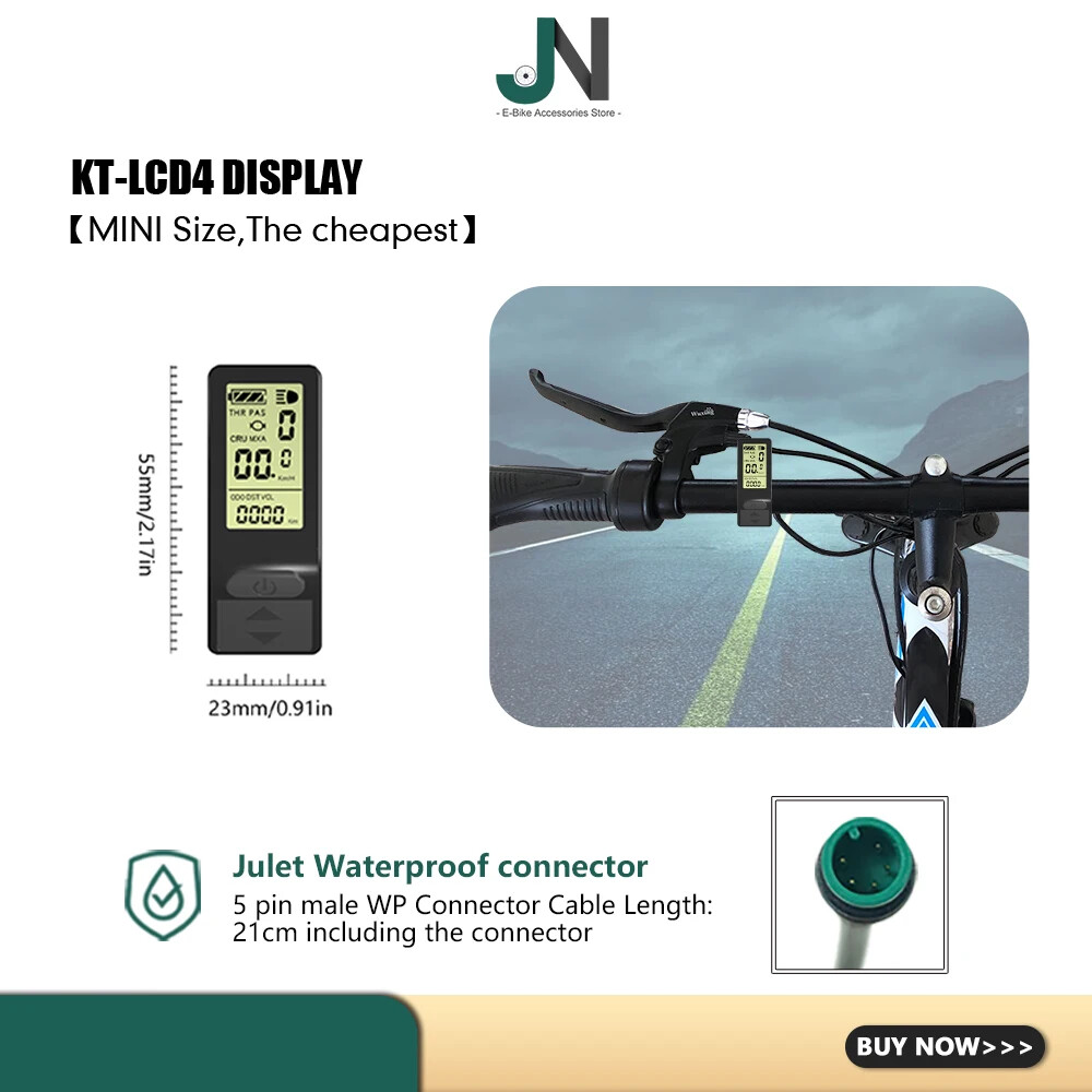 Ebike KT Controller Waterproof 36/48V with LCD Display Throttle Brake PAS Sensor