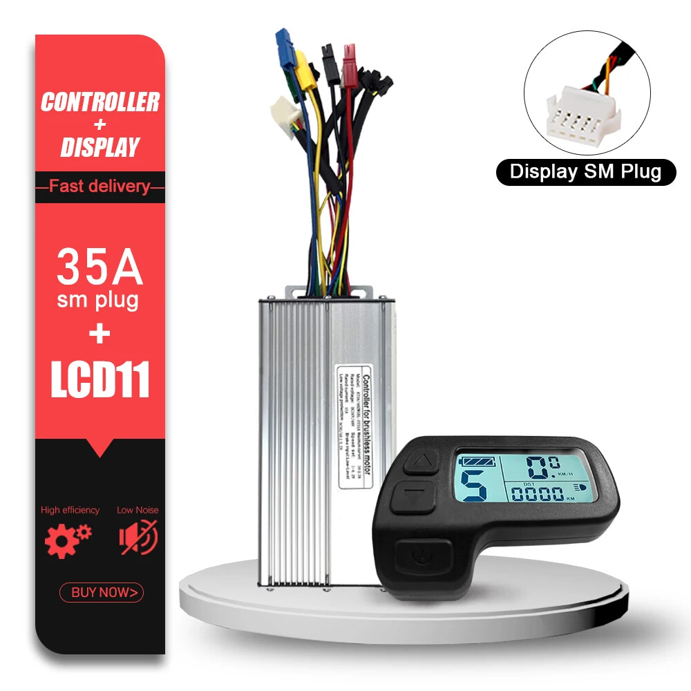 KT Electric Bike Sinewave Controller 36V48V 15A/17A/22A/25A/30A with LCD Display