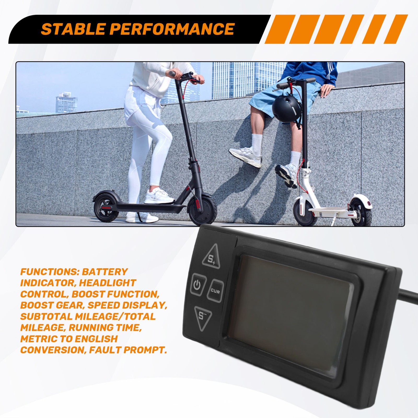 24V 36V 48V 60V S861 LCD Ebike Display Dashboard Meter for Electric Bike4483