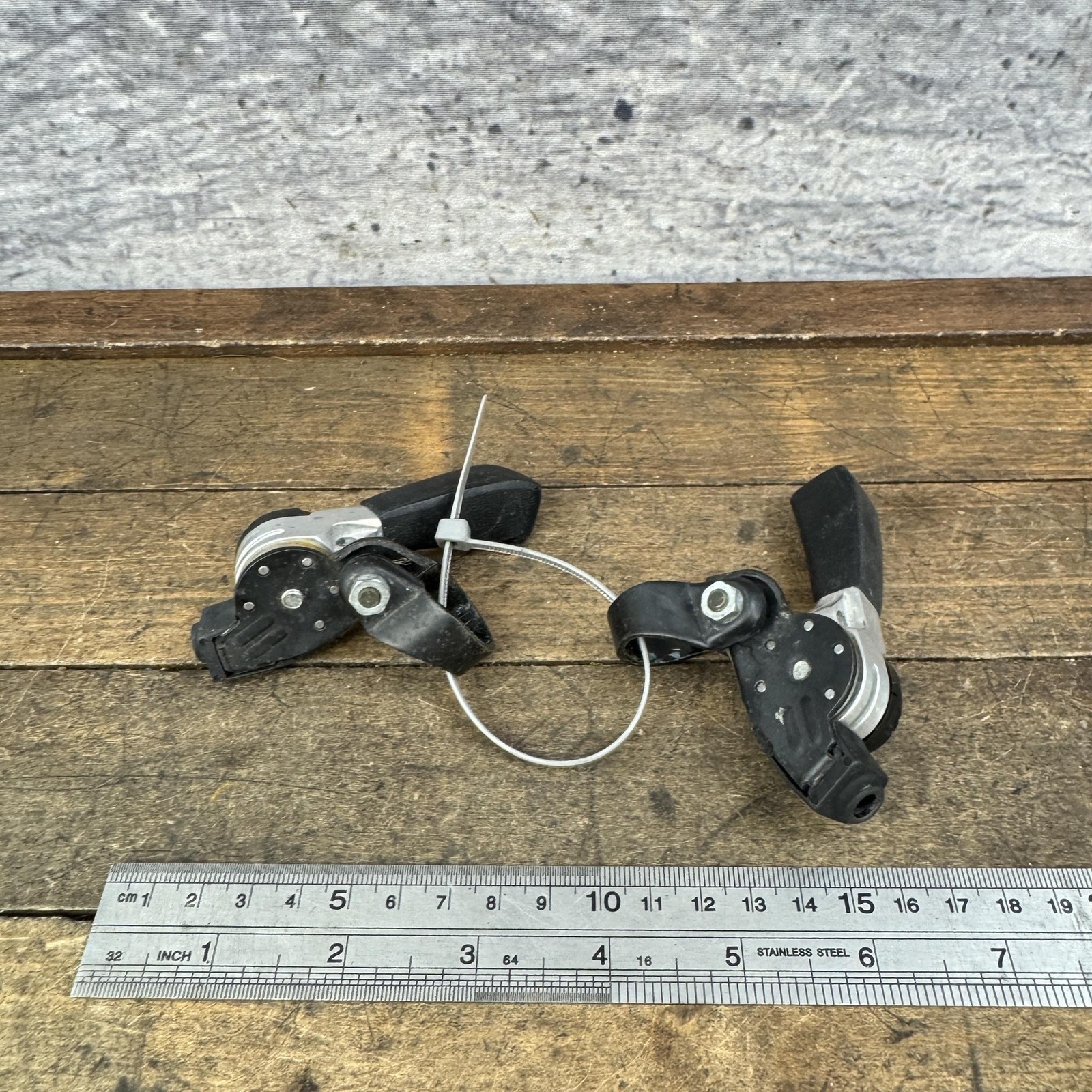Vintage SunTour Thimb Shifter Set 7 Speed 7s Power Control MTB 90s Japan