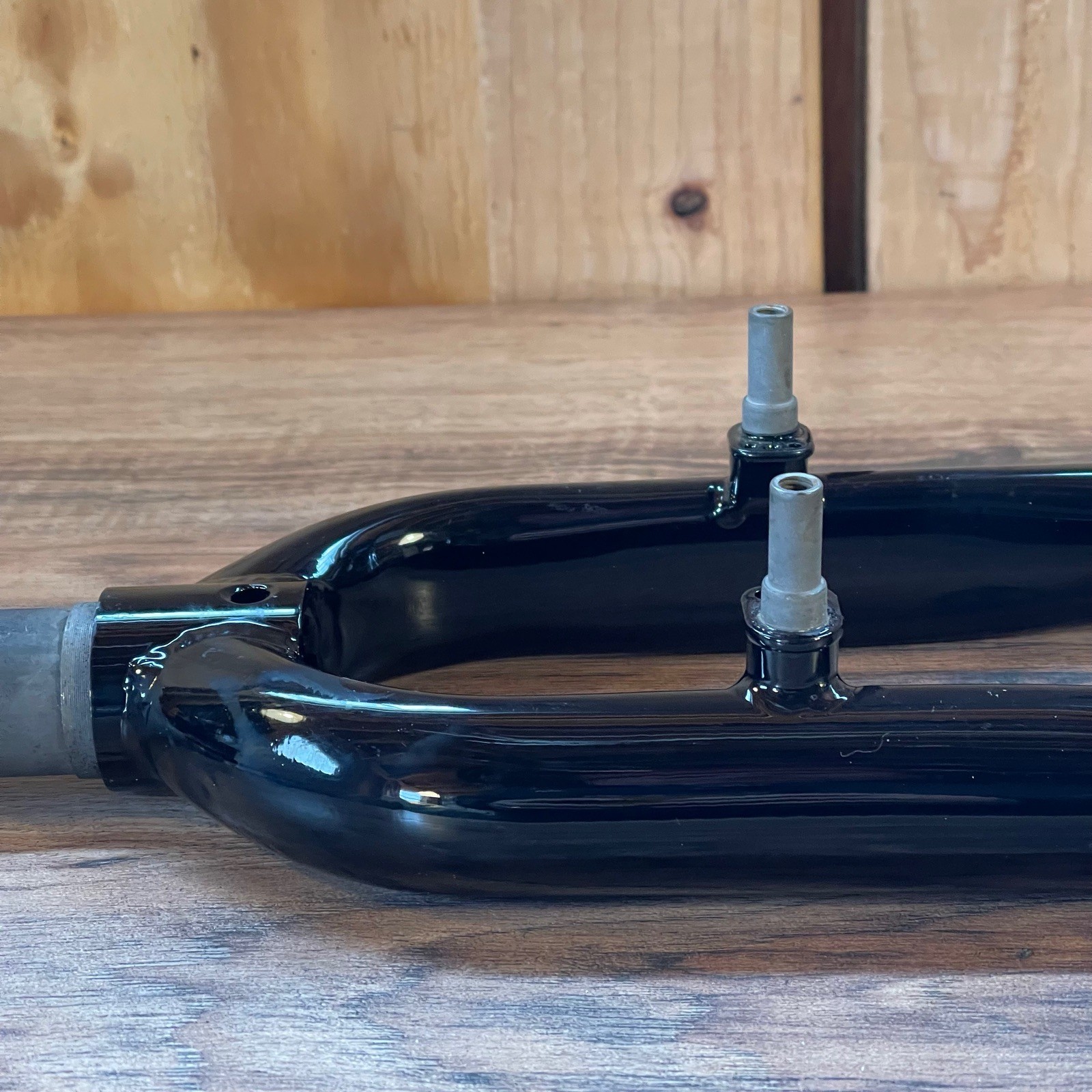 1 1/8 Threadless 700C Chromoly Touring Gravel Fork Rim Brake Black Wide Crown