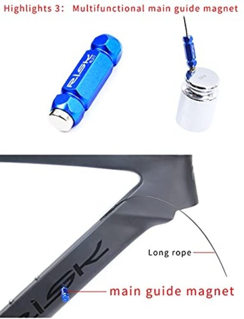 Bike Internal Cable Routing Tool Kit Compatible with 4-5.5mm Cable Housing,