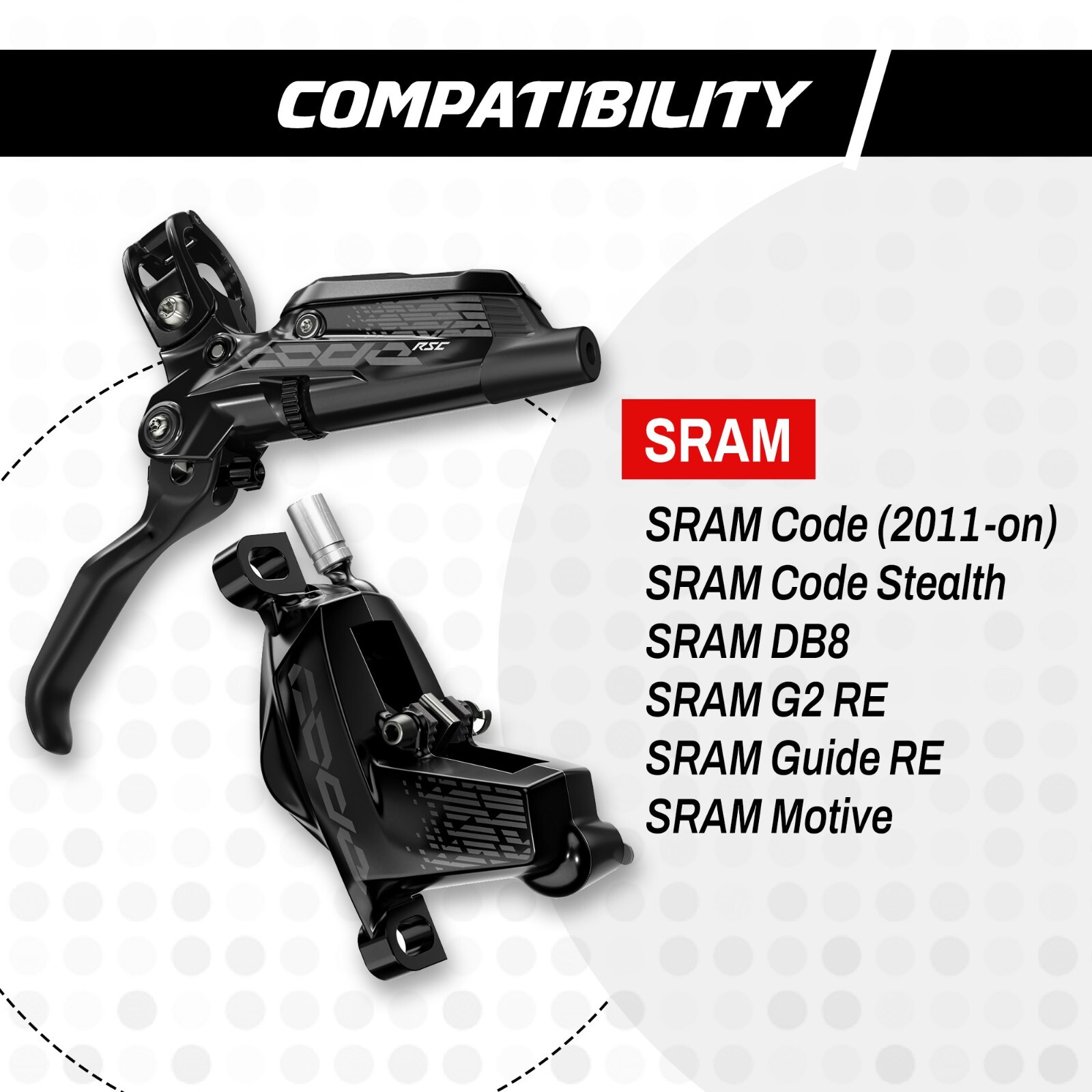 epic SRAM DB8, Motive, Code, G2 RE & Guide RE Brake Pads – Organic/Resin