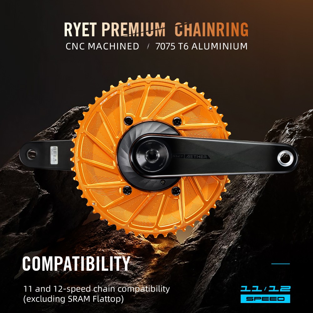 Aero Bike Chainring Compatible 54-40T 56-42T 11/12 Speed For Road & TT Bikes