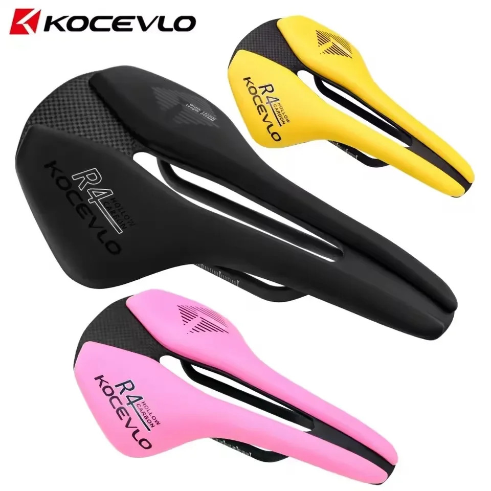 Carbon Fiber Bicycle Saddle Road MTB Bike Seat EV Leather Riding Saddle Cushion