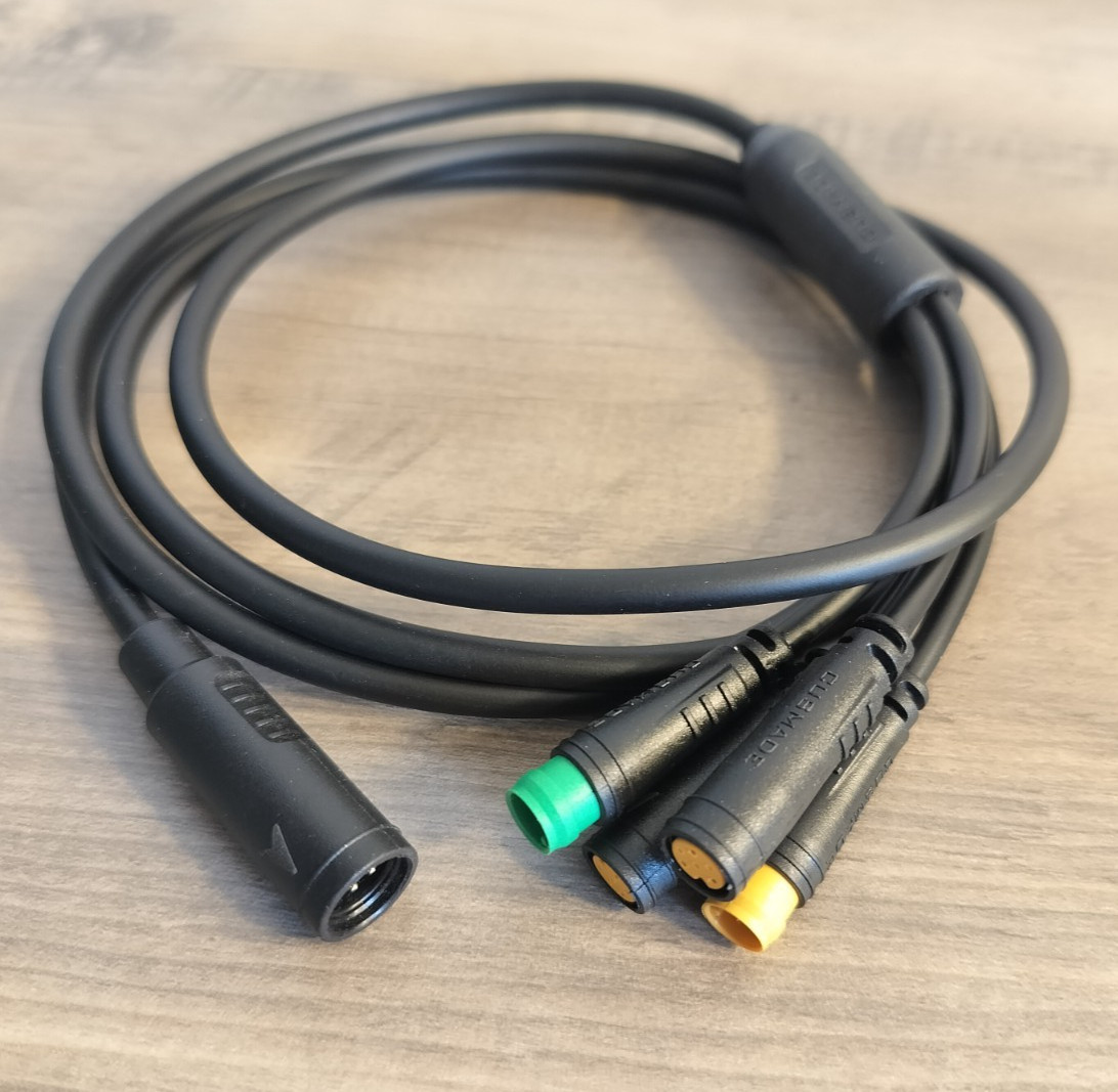 Brand New 4FT Julet 1T4 Waterproof E-Bike Wiring Harness Splitter Cable 8-Pin