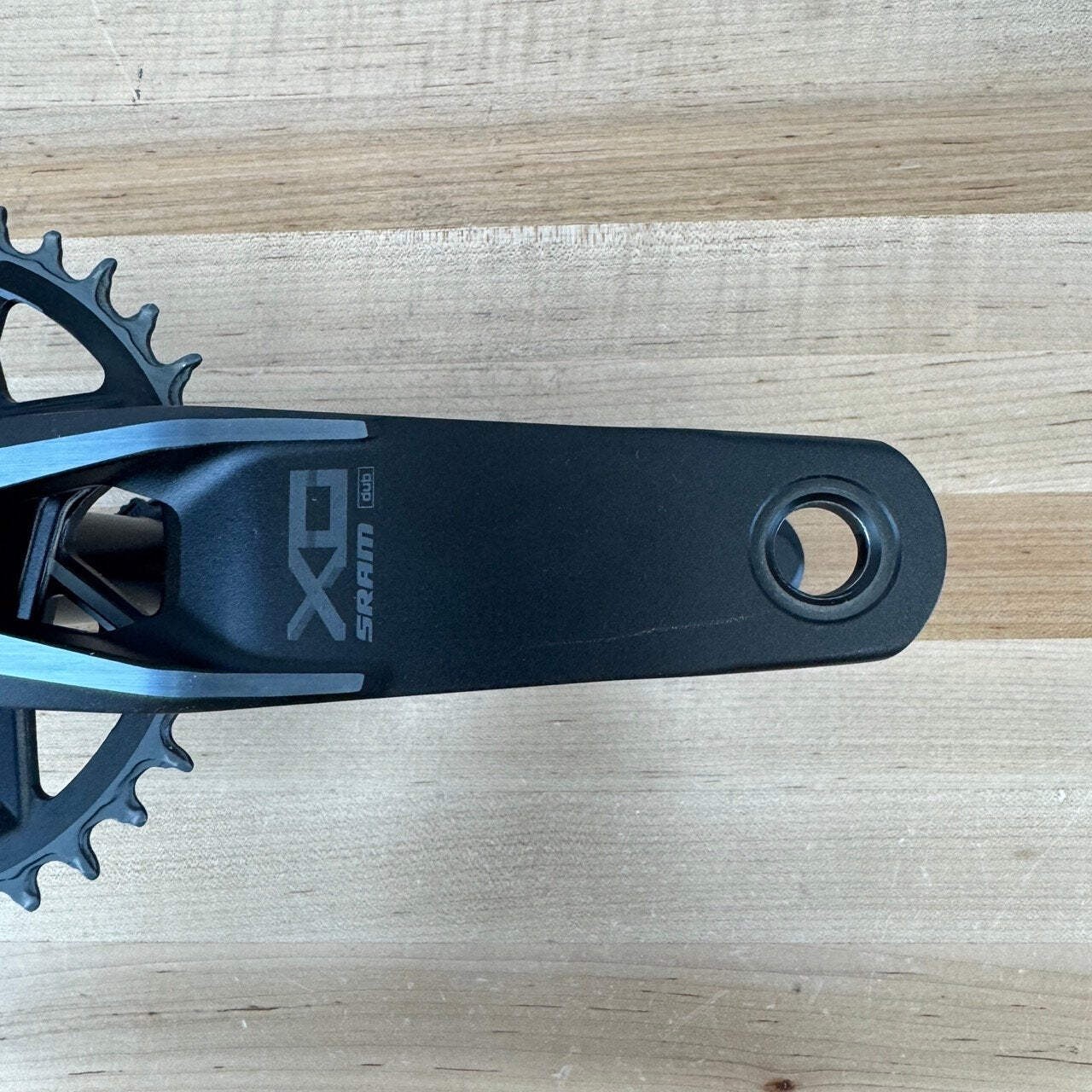 Low Mile SRAM Eagle X0 T-Type AXS 170mm 34T Power Meter Crankset with Chainrings