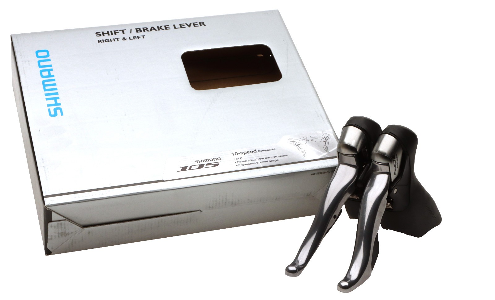 Shimano 105 ST-5700-S Shift/Brake Lever Set STI 2x10s Silver NOS NEW
