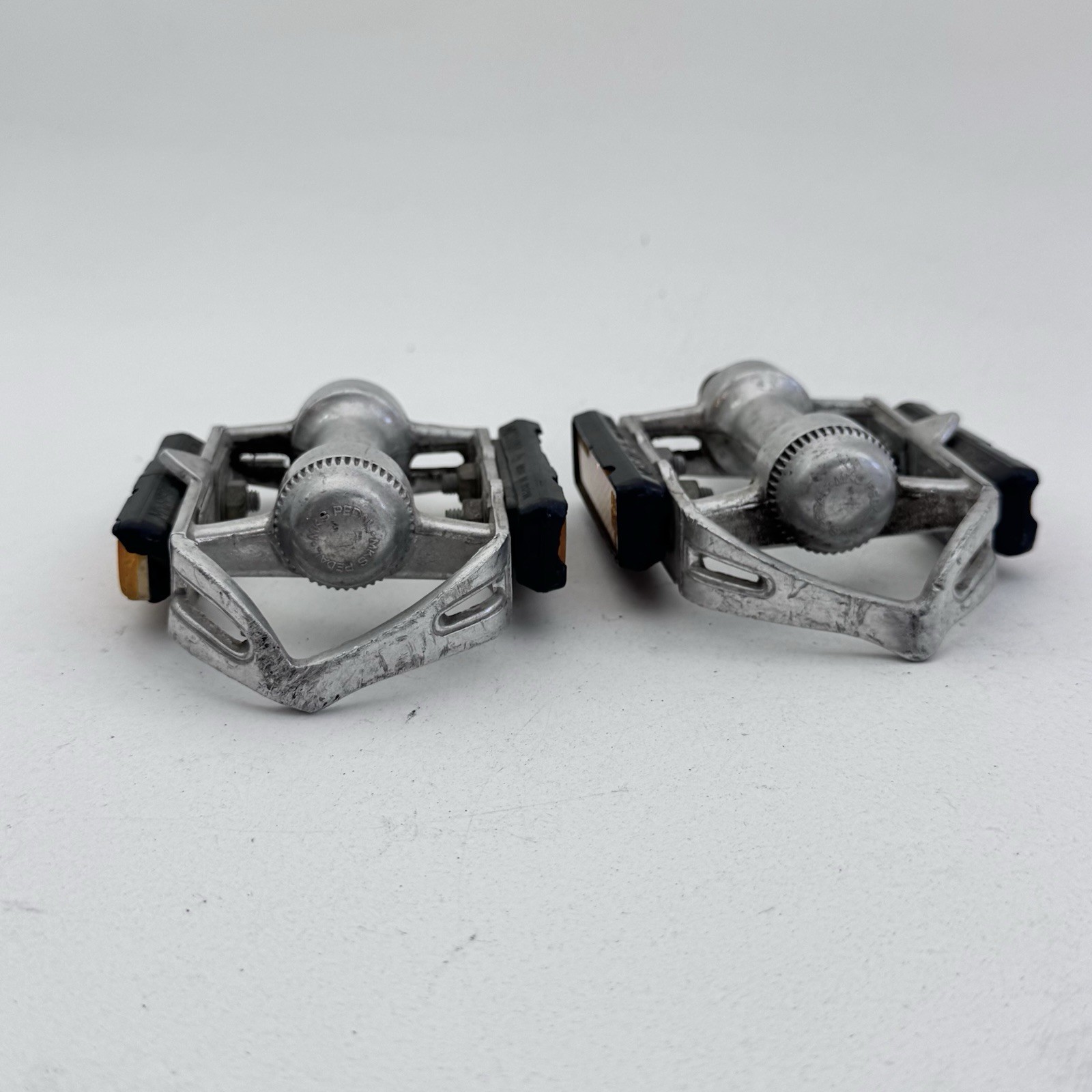 Vintage MKS Road AR-1 Pedals Quill Race Alloy 9/16 in Silver Bike Road Japan A03
