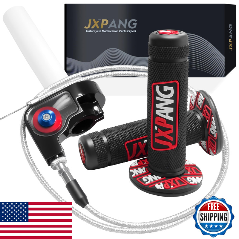 Jxpang 22Mm 7/8 Throttle Twists Grip Throttle Cable Upgraded Universal For