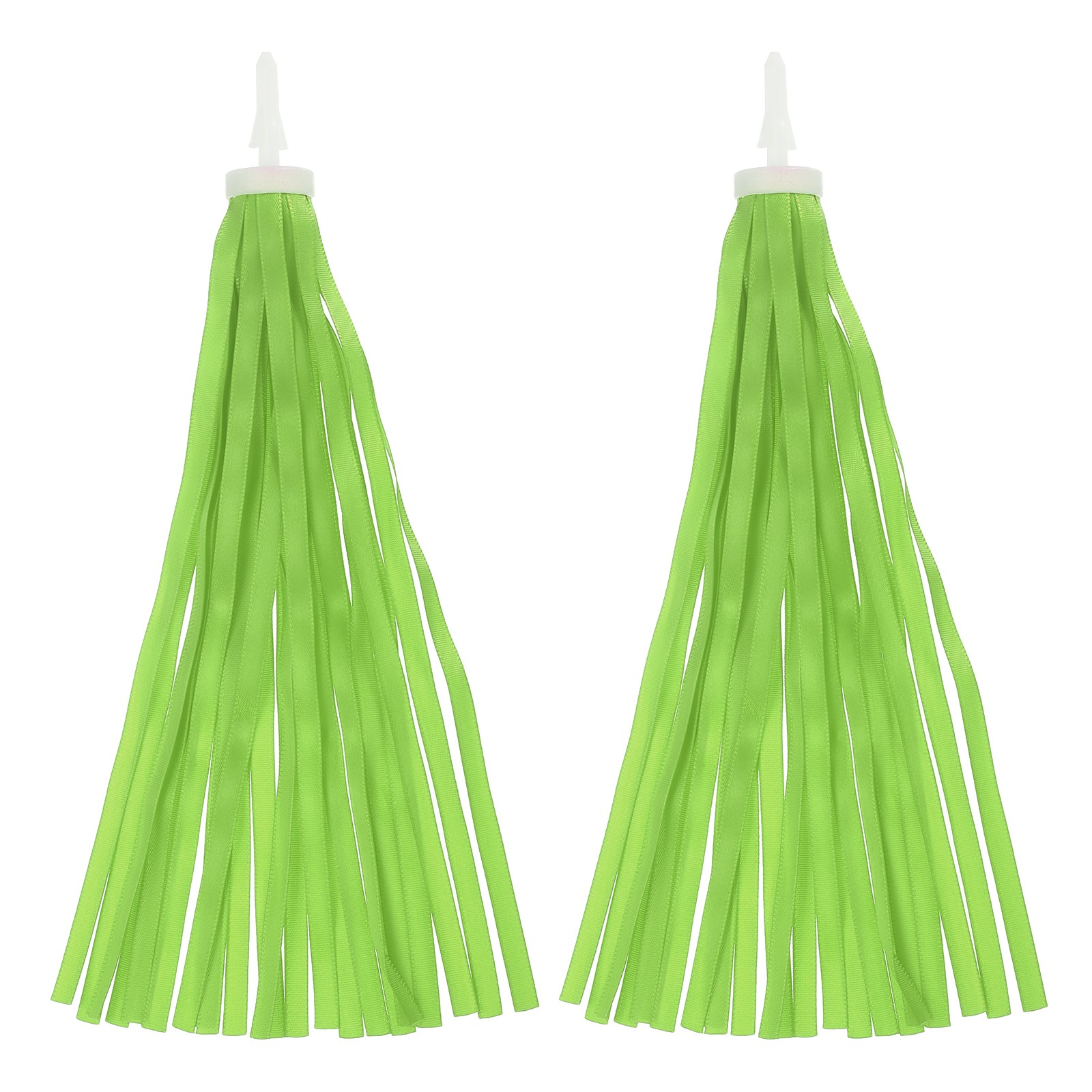 Bike Streamers Scooter Handlebar Tassels Grips Ribbon Yellow Green New