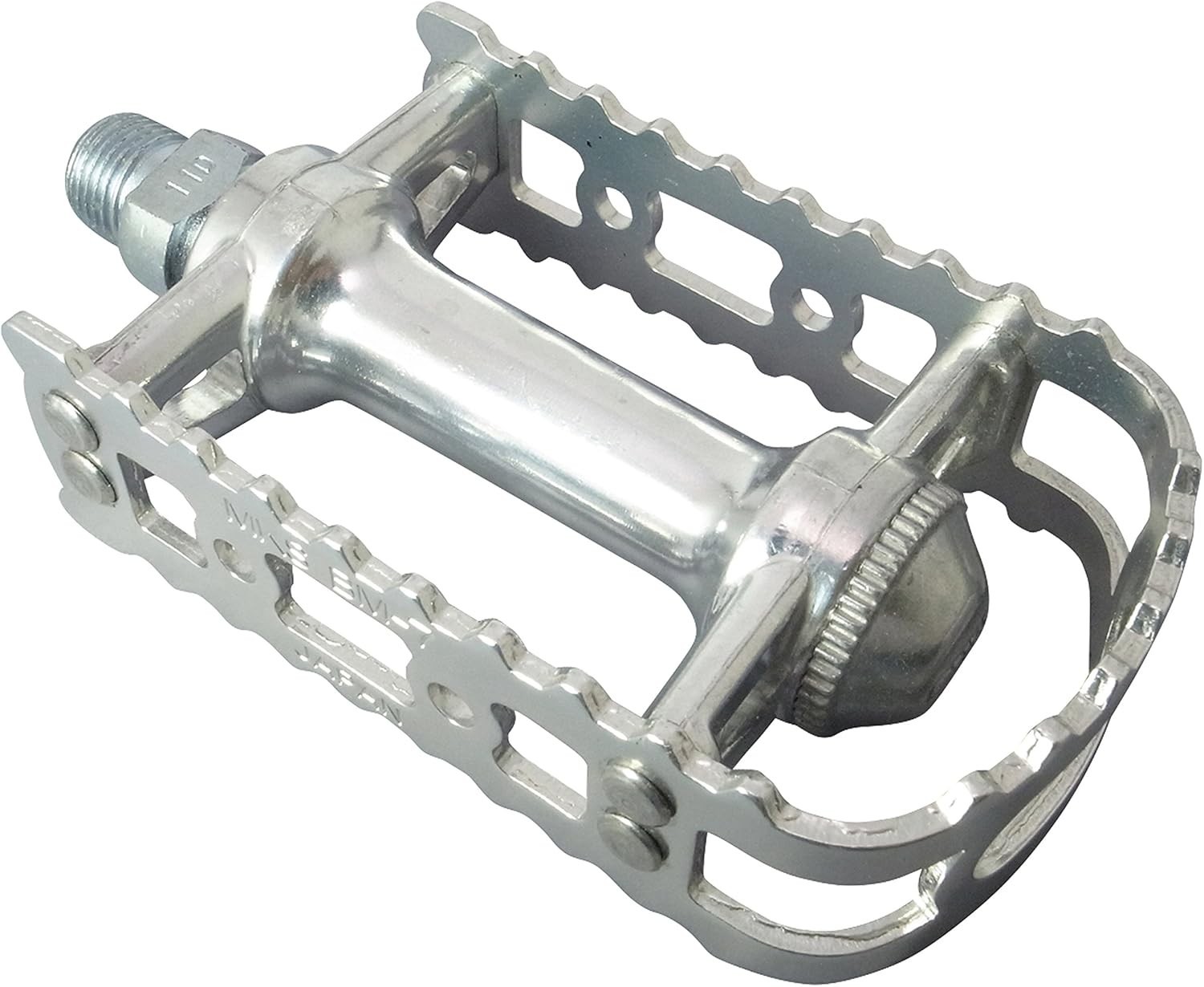MKS BM-7 Pedals Pair Silver Vintage Style Made in Japan Bicycle Pedal Set