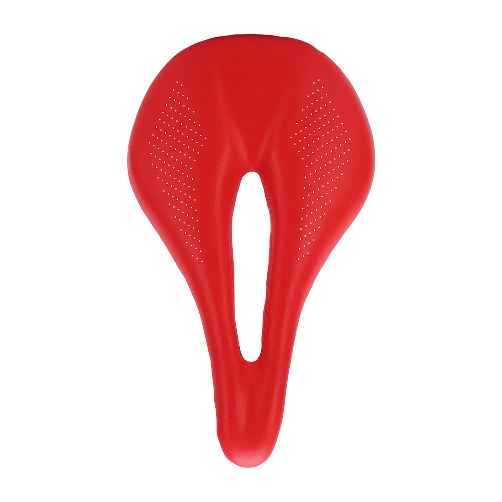 White Saddle Replacement Comfortable Hollow 3K Carbon Fiber + Leather