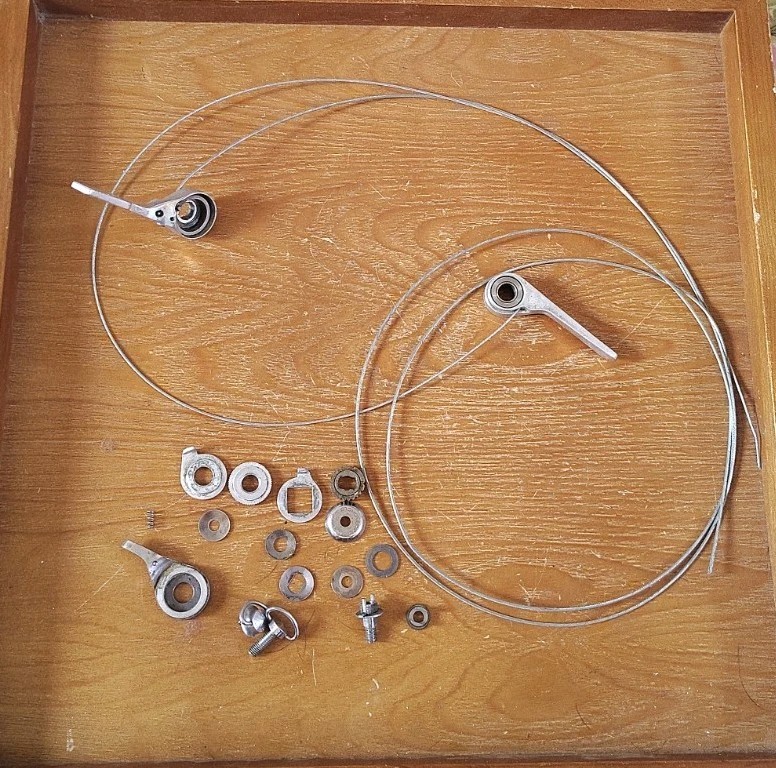 [9.48] Vintage Campagnolo Syncro Shifter Set Down Tube Braze On