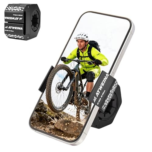 360° Rotate Aluminum Black Bike Handlebar Mount for 4.5-7.1 Phones