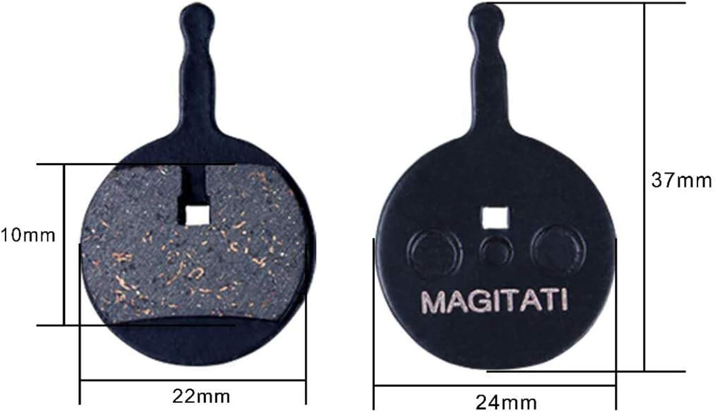 4 Pairs Semi-Metallic Bicycle Bike Disc Brake Pads for Avid Mechanical BB5, Smoo