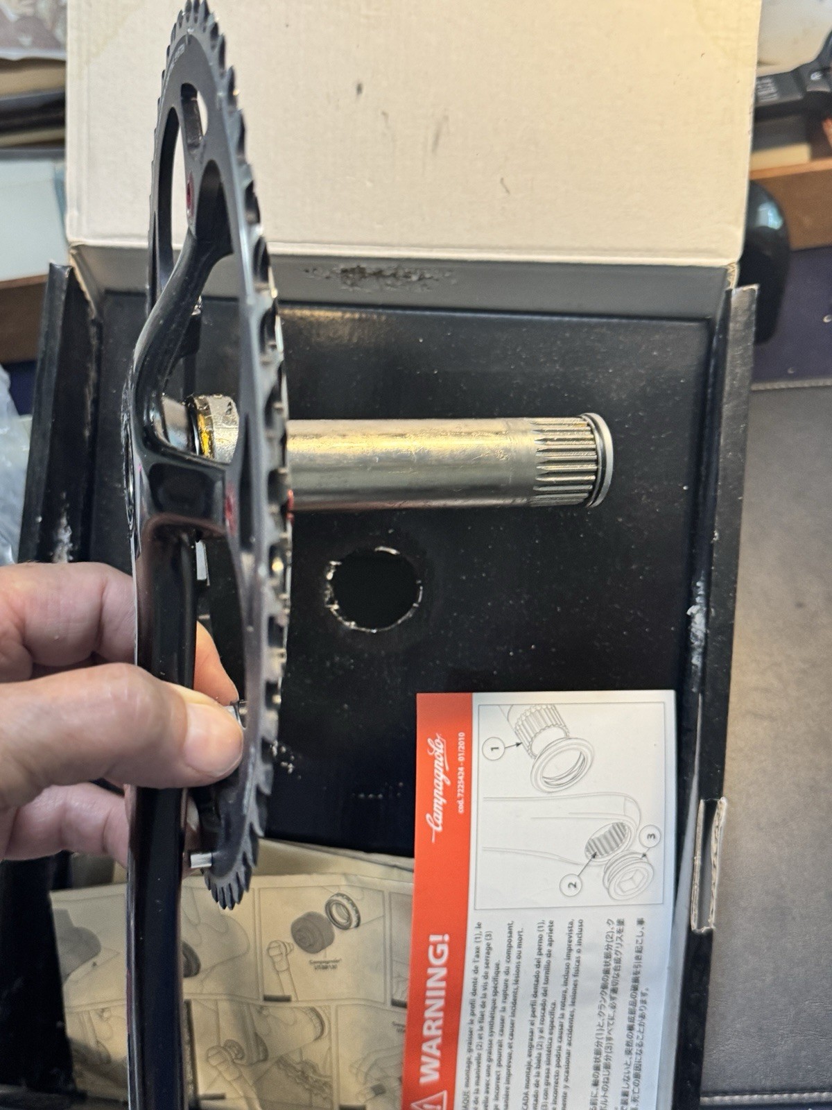 Campagnolo Centaur Crankset 10 speed 53/39 170 Powertorque New in Box Italian