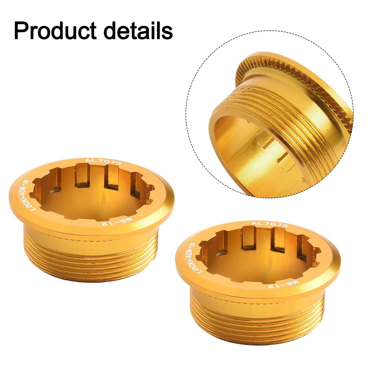 CNC Aluminum Alloy Bike Cassette Lockrings for MicroSpline Compatibility