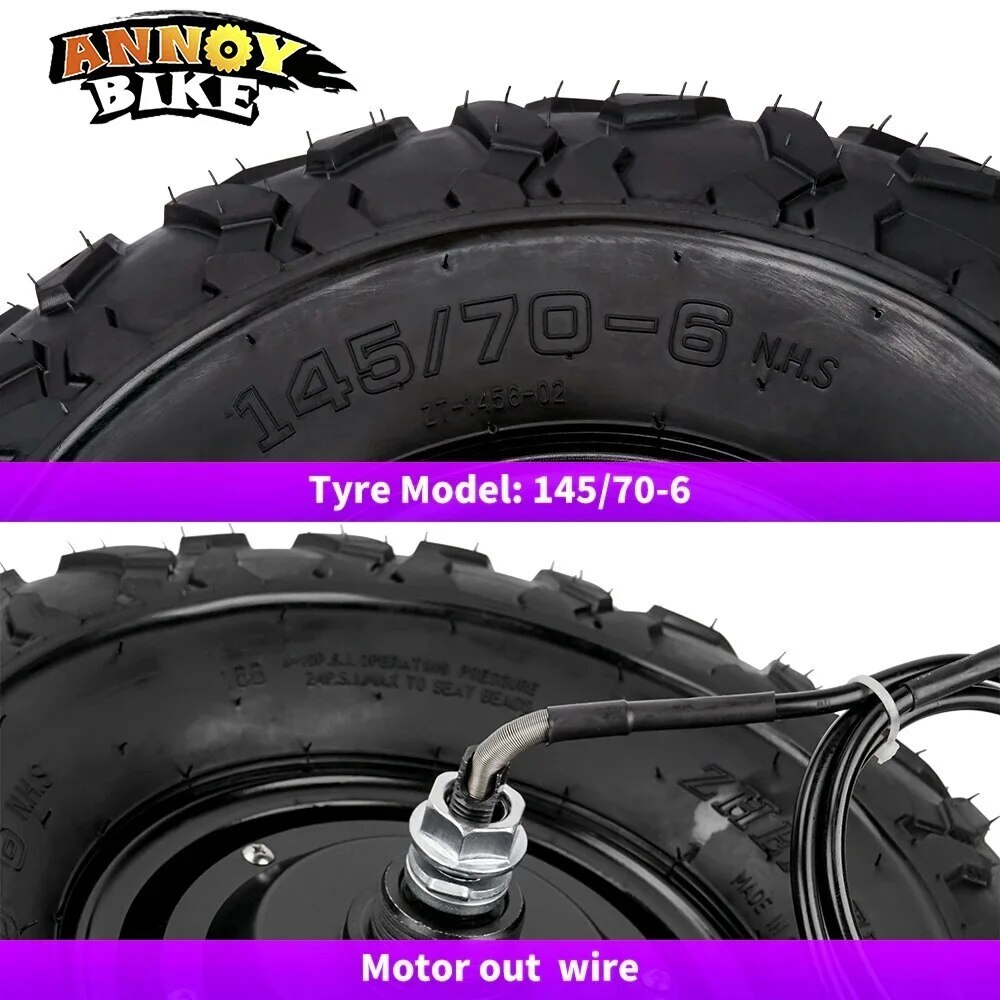 14.5 inch Electric Wheelbarrow Hub Motor Kit 24V 36V 48V 350W 500W 40 N.M