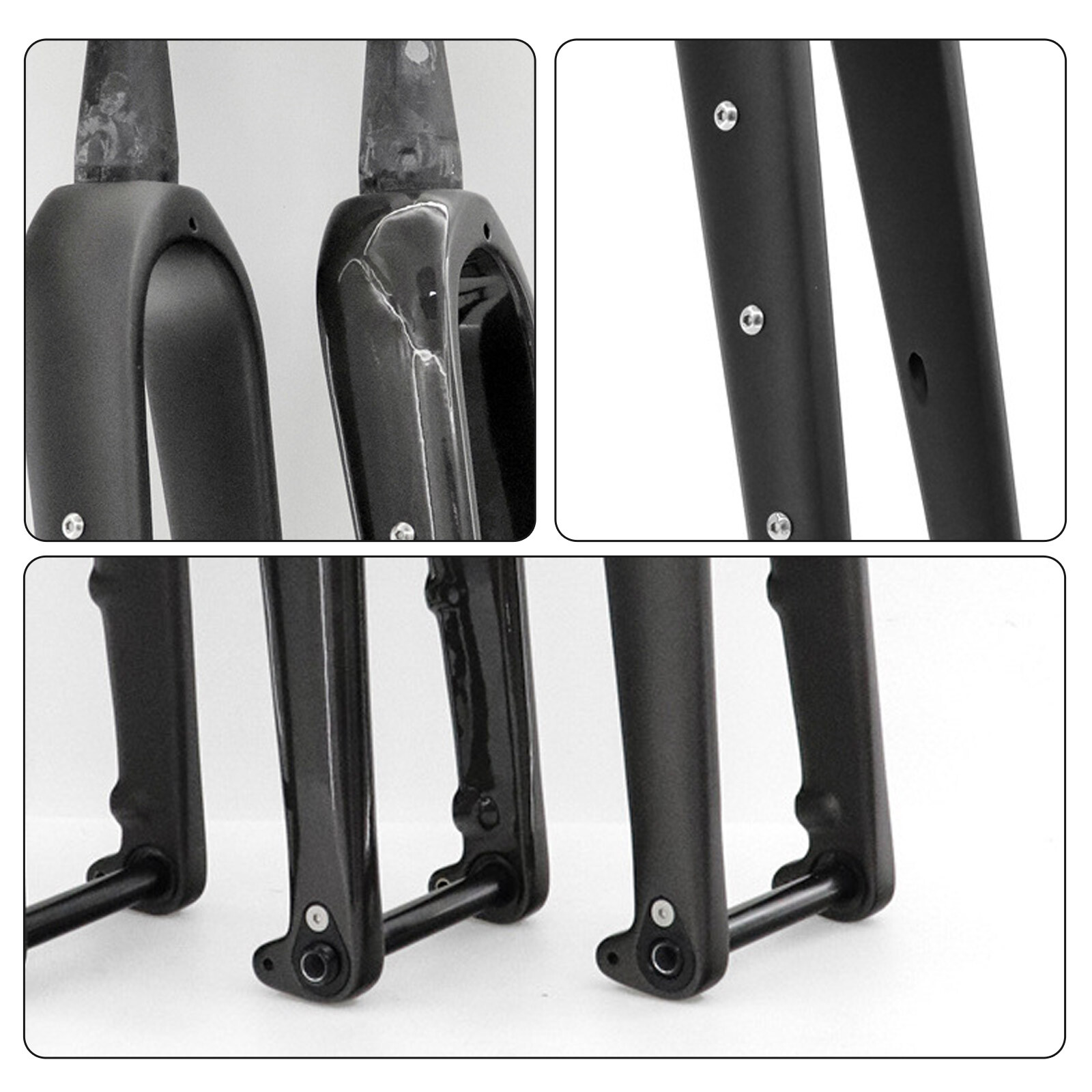 Carbon Gravel Road Bike Fork Cyclocross Bicycle Forks 700*45C 12x100mm Disc Ma5E