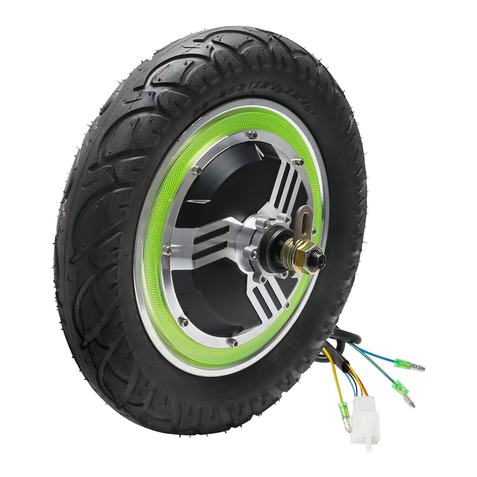 12 Inch 36V 500W Brushless Hub Motor Wheel Kit Electric Bike E-Bike Wheelbarrow