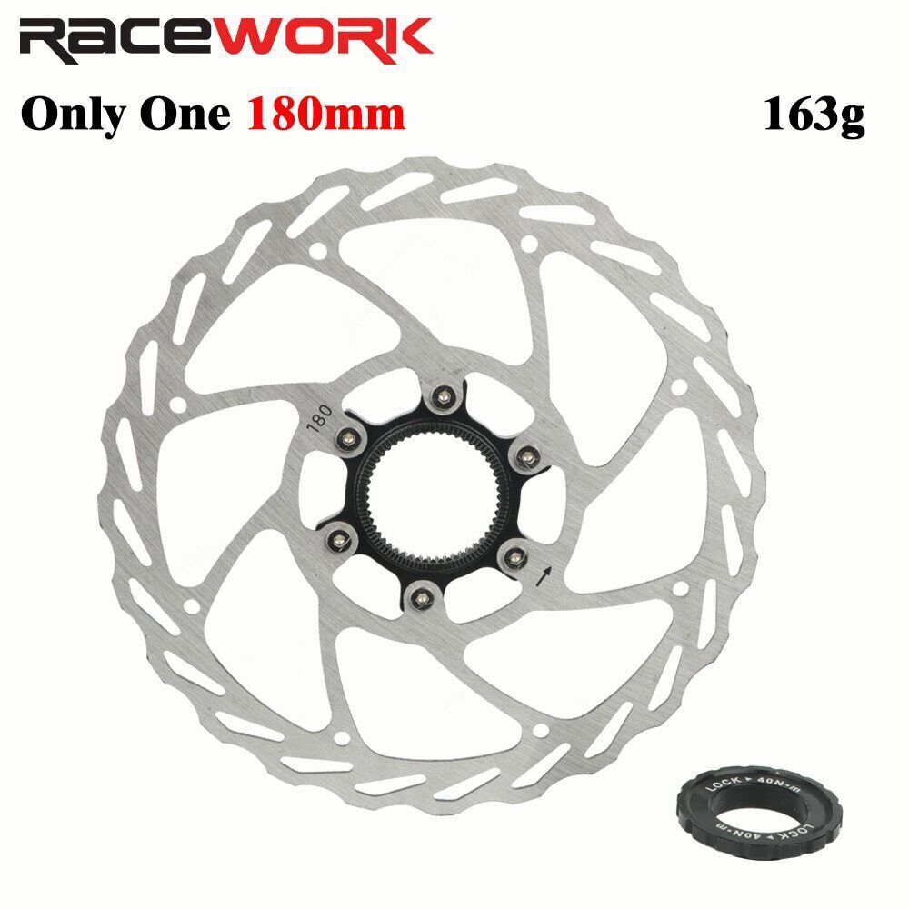 RACEWORK Bicycle Disc Brake Rotor Center Lock 140/160/180mm Bike Rotors