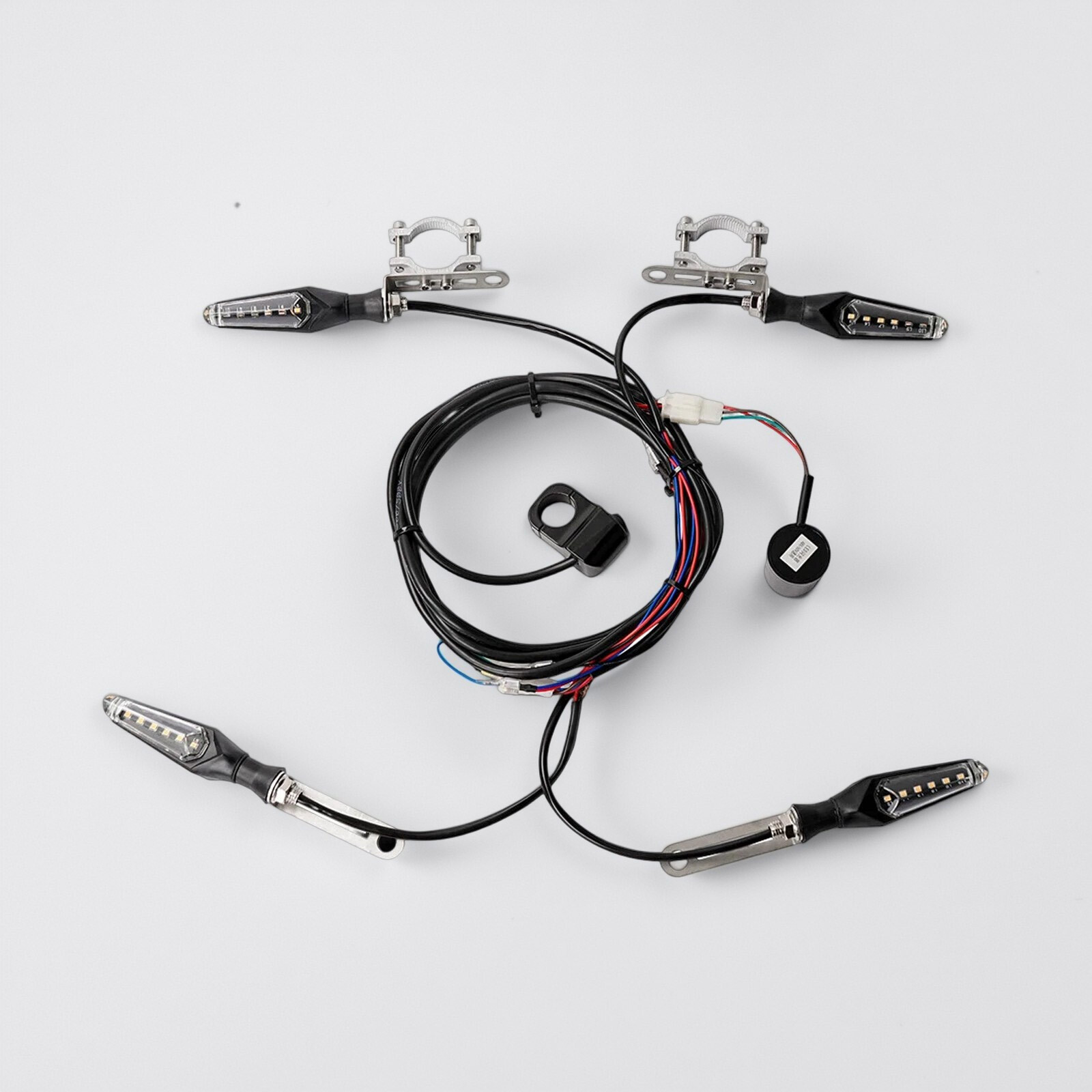 EBIKE Waterproof Cable Light Kit Front Rear Flashing Dynamic Turn Signals