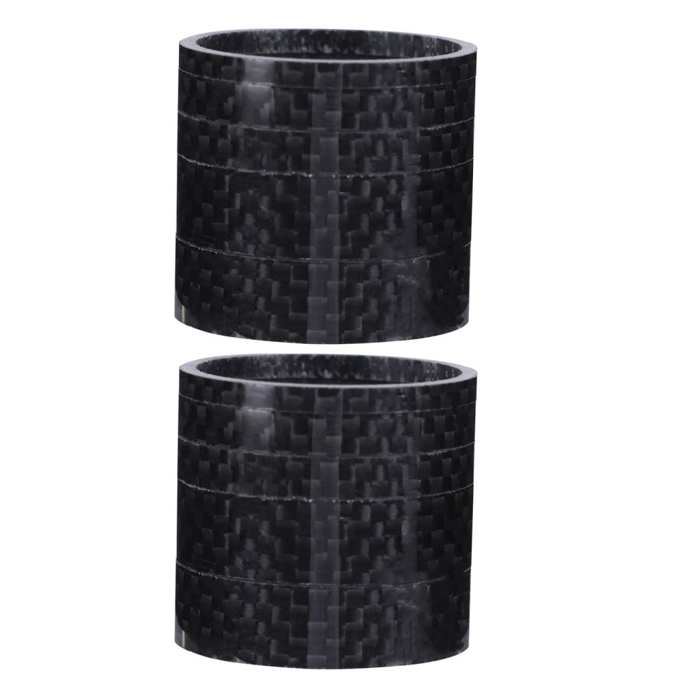 100 Pcs Bicycle Carbon Fiber Bike Headset Spacers Stem For Mountain And Road